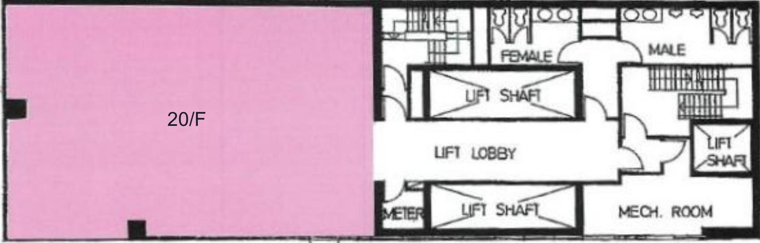 Unit 20/F floor plan